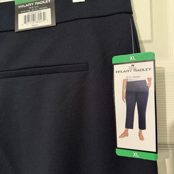 Hilary Radley Pants - Hilary Radley Women's Crepe Pull-On Pant - Navy Color Size XL